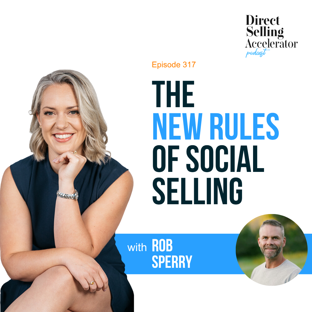 Podcast cover about new rules of social selling